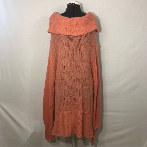 Free People Ophelia Pullover Alpaca Oversized Knit Sweater in Peach M - Picture 9 of 16